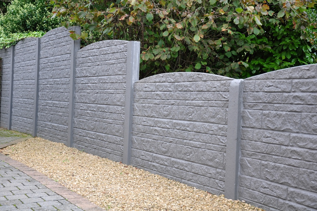 Plaque Droite Beton 200/40 PIERRE TAILLE HORIZONTALE Naturel SF (65kg/p)